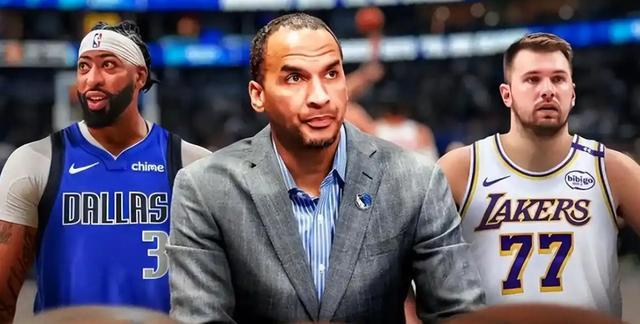 安东尼戴维斯独行侠时期与GM及东契奇合成画面