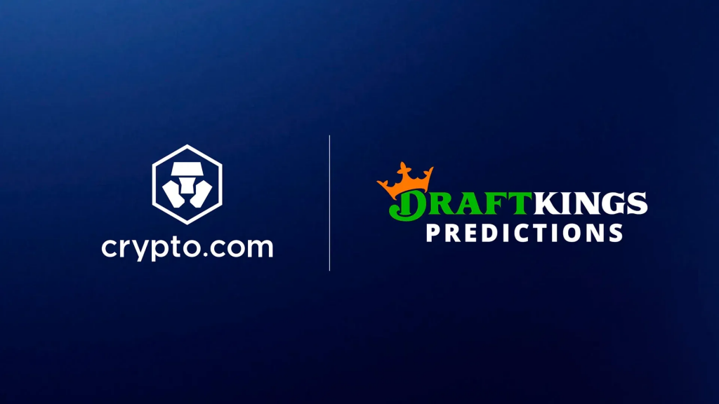 DraftKings与Crypto.com预测市场合作官方视觉图