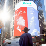 纽约时代广场预测市场广告画面