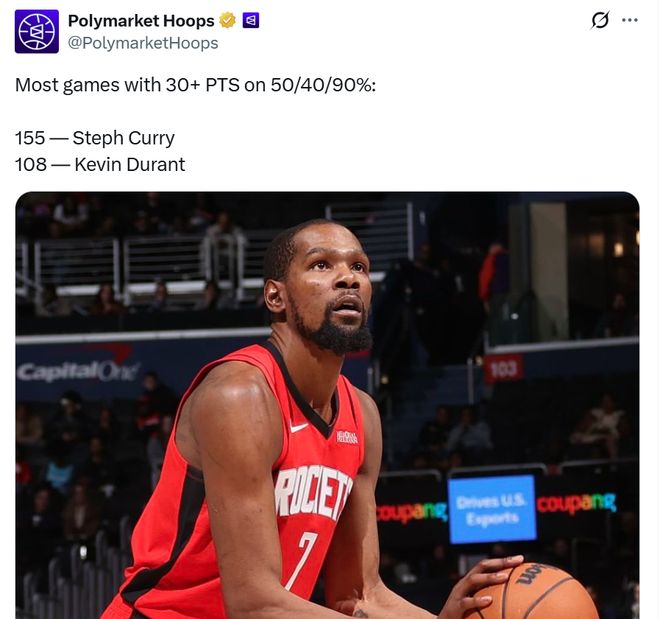 杜兰特效率统计截图