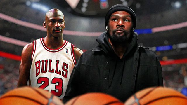 杜兰特与乔丹形象对比呈现得分纪录传承关系