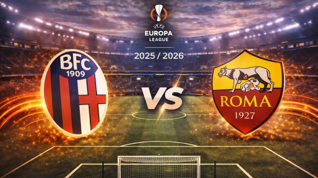 欧罗巴联赛博洛尼亚对阵罗马比赛海报