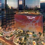 韩国济州梦幻塔综合度假酒店与赌场夜景