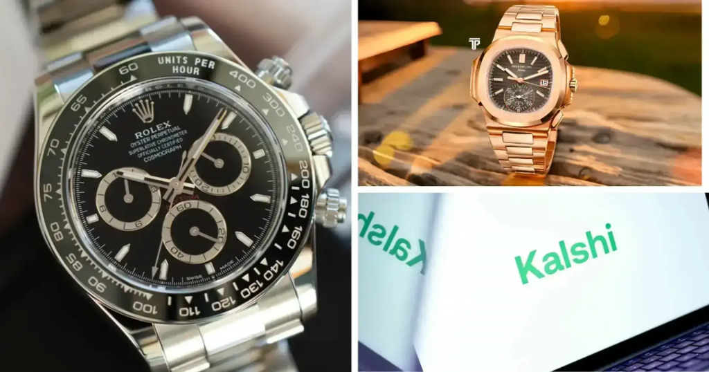 劳力士与百达翡丽腕表及Kalshi预测市场平台示意图