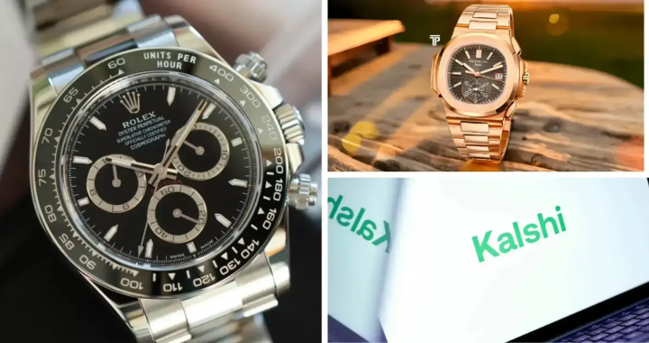 劳力士与百达翡丽腕表及Kalshi预测市场平台示意图
