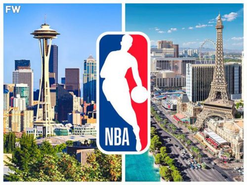 NBA扩军城市拉斯维加斯与西雅图城市对比图
