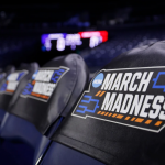 NCAA疯狂三月锦标赛篮球赛场座椅标志画面