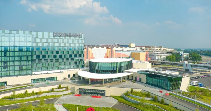 纽约综合度假赌场酒店外观与商业设施布局