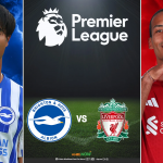 英超布莱顿对阵利物浦比赛视觉海报展示