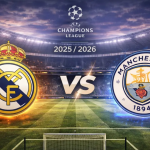 欧冠皇家马德里对阵曼城比赛宣传海报