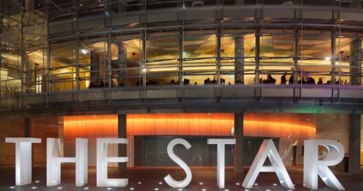 澳大利亚悉尼星亿赌场综合娱乐中心外景夜景