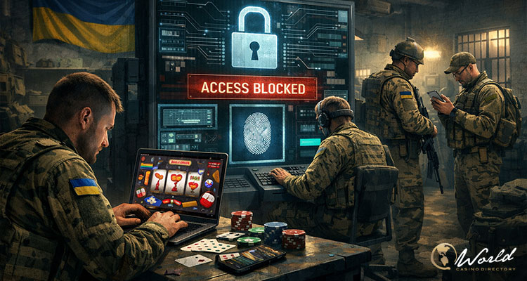 乌克兰军人环境中电脑显示赌博访问被阻止界面