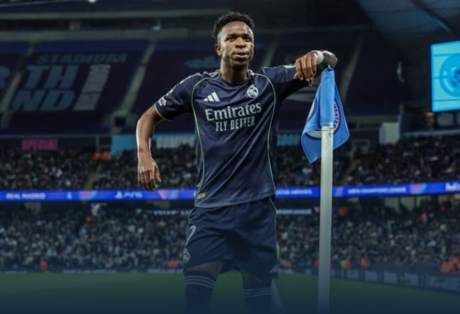 维尼修斯角旗区庆祝进球瞬间