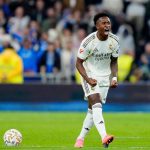 维尼修斯皇马比赛进球庆祝瞬间画面