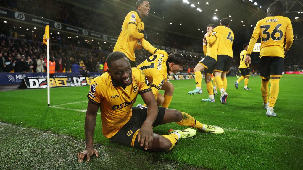 狼队主场比赛庆祝场景