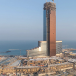 阿联酋永利阿尔玛詹岛度假村建设现场航拍图