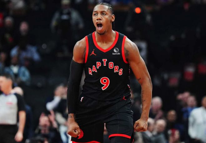 巴雷特猛龙季后赛庆祝得分