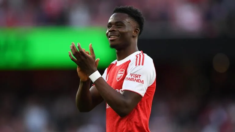 萨卡阿森纳比赛特写