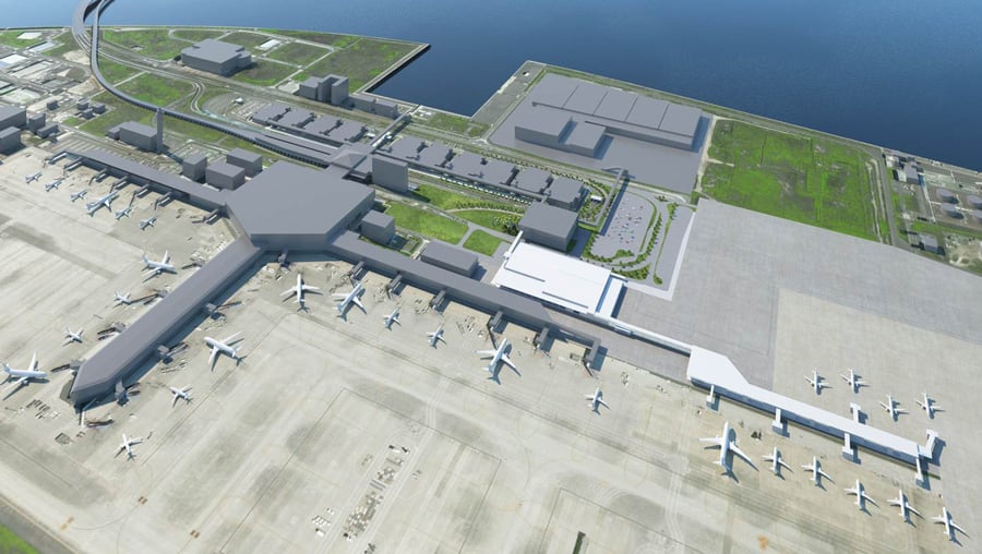 中部国际机场综合度假村规划设计示意图