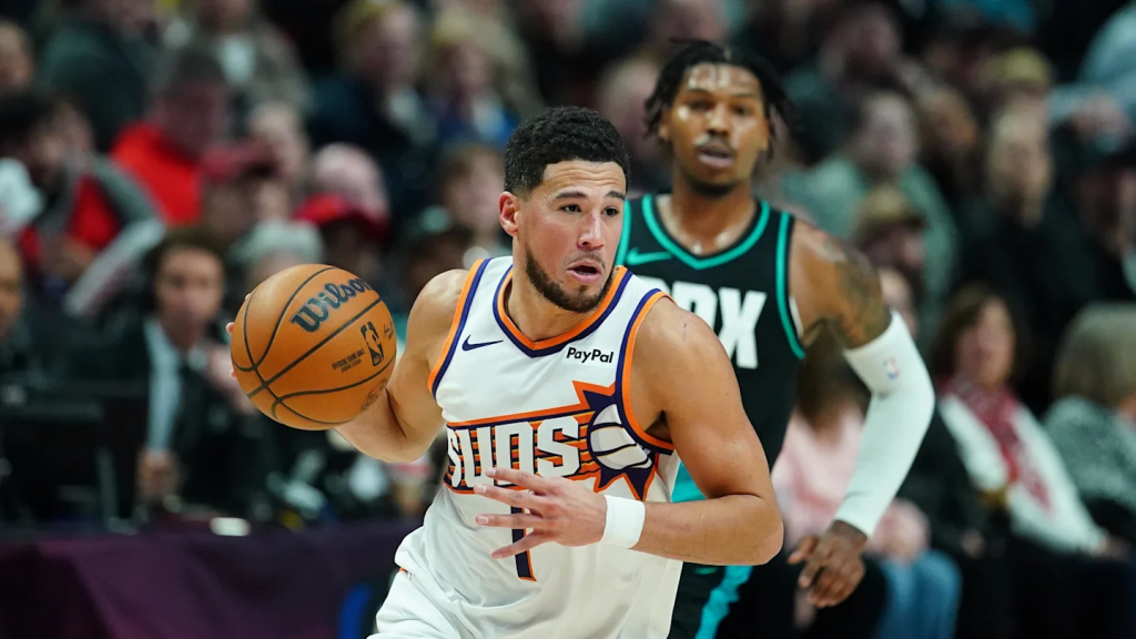 布克比赛中持球推进特写