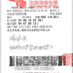 双色球221万二等奖彩票票面号码与投注信息展示