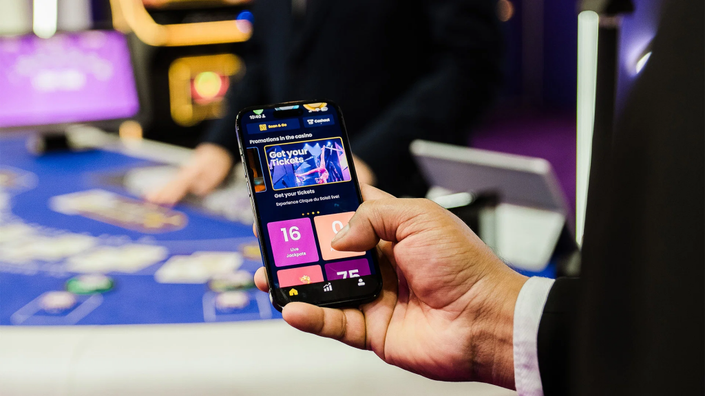 手机展示DRGT赌场数字化应用界面