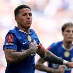 恩佐庆祝足总杯制胜进球