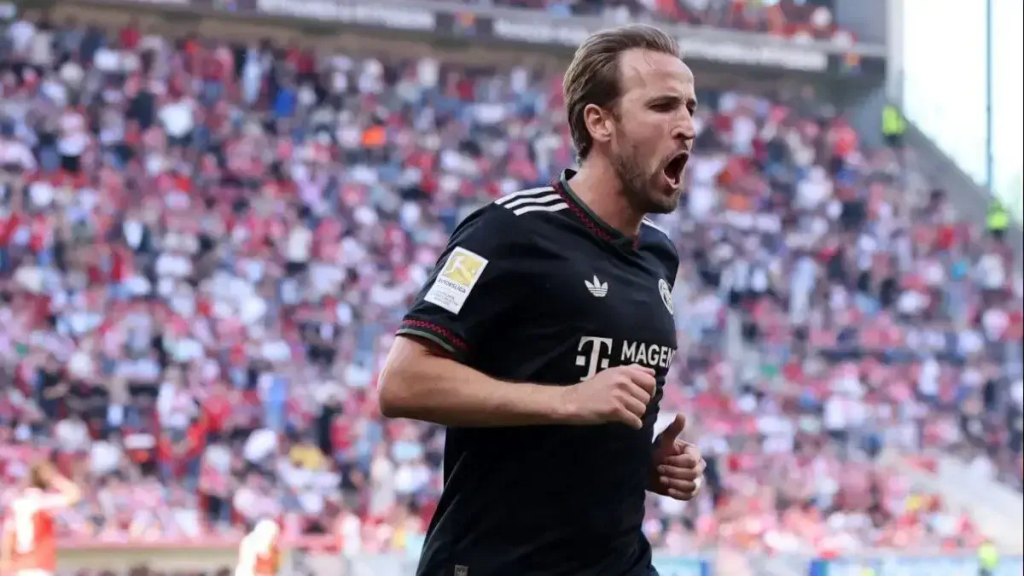 凯恩拜仁比赛特写