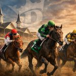 赛马比赛现场高速竞速与投注场景展示