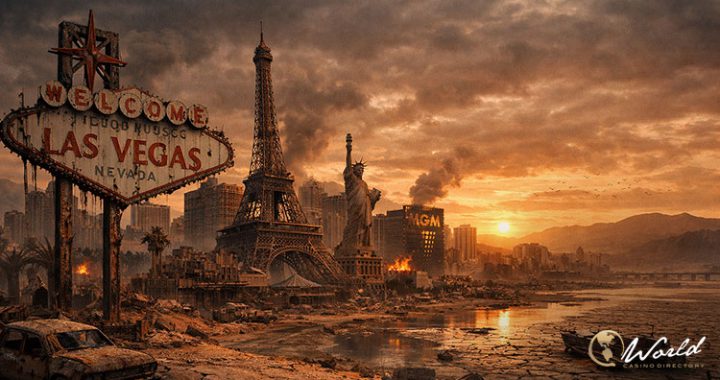 拉斯维加斯衰退主题城市景观概念配图