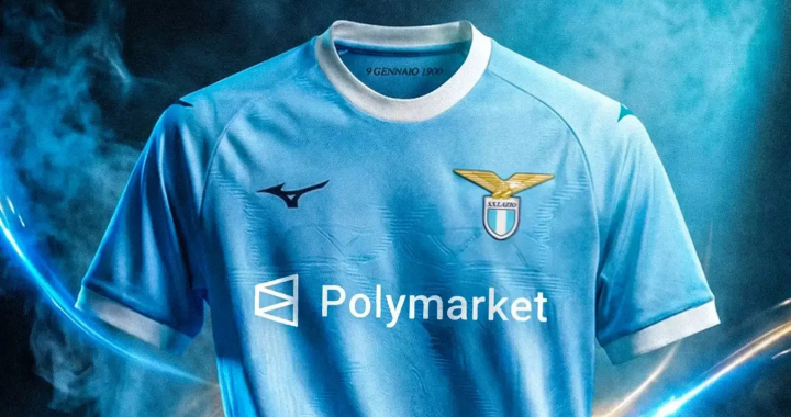 拉齐奥新赛季Polymarket球衣主赞助展示图