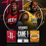 NBA季后赛首轮湖人对火箭海报