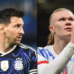 梅西与哈兰德对比呈现FIFA排名头部竞争画面