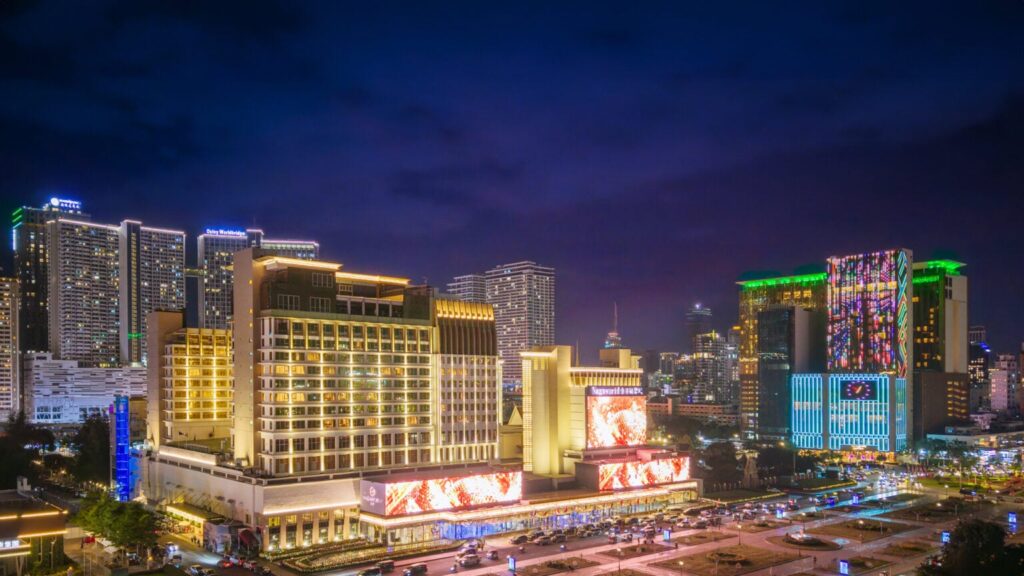 金界娱乐城夜景对应金界控股首季业绩