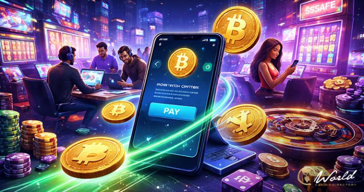 Paysafe美国iGaming加密货币支付服务概念图