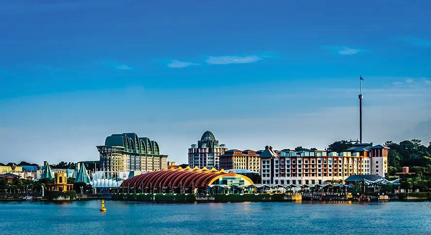 圣淘沙名胜世界海滨综合度假村外景图