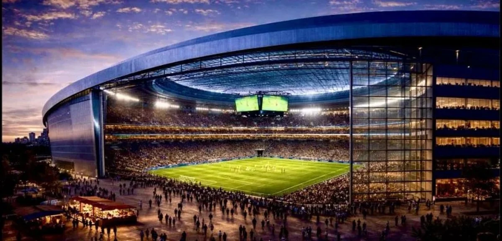 拉斯维加斯Starr Vegas拟建NBA球馆夜景效果图