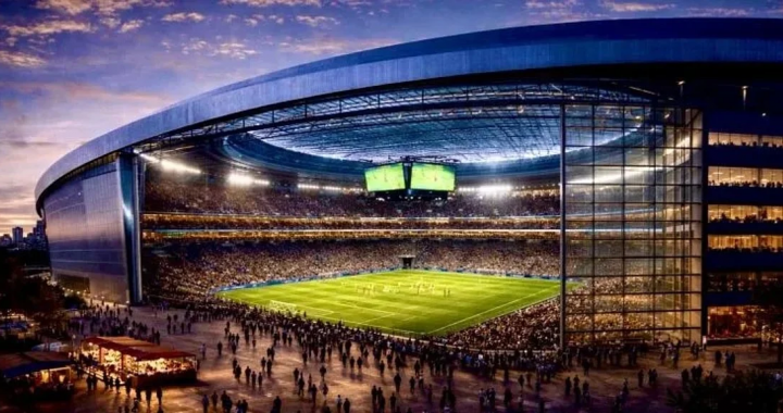 拉斯维加斯Starr Vegas拟建NBA球馆夜景效果图