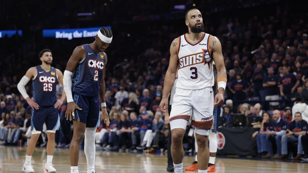 太阳与雷霆比赛暂停瞬间