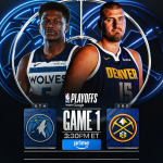 森林狼掘金季后赛首战官方海报