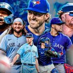 多伦多蓝鸟队球员视觉海报用于博彩品牌赛季营销