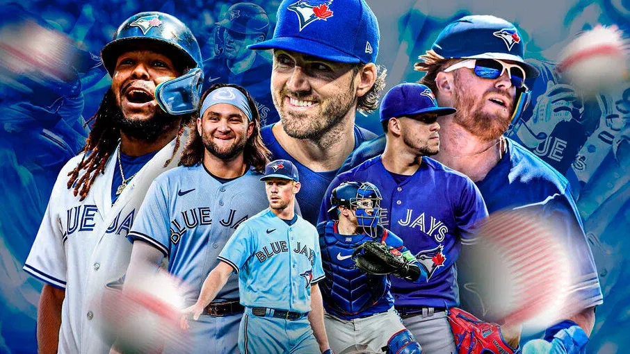 多伦多蓝鸟队球员视觉海报用于博彩品牌赛季营销