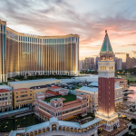 澳门威尼斯人酒店外观与钟楼景观