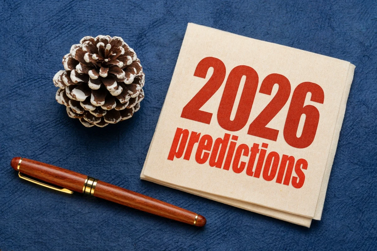 写有2026 predictions字样的预测市场主题图片，象征事件合约与未来市场风险判断