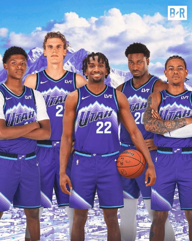 爵士2026年NBA选秀后年轻核心阵容合成图
