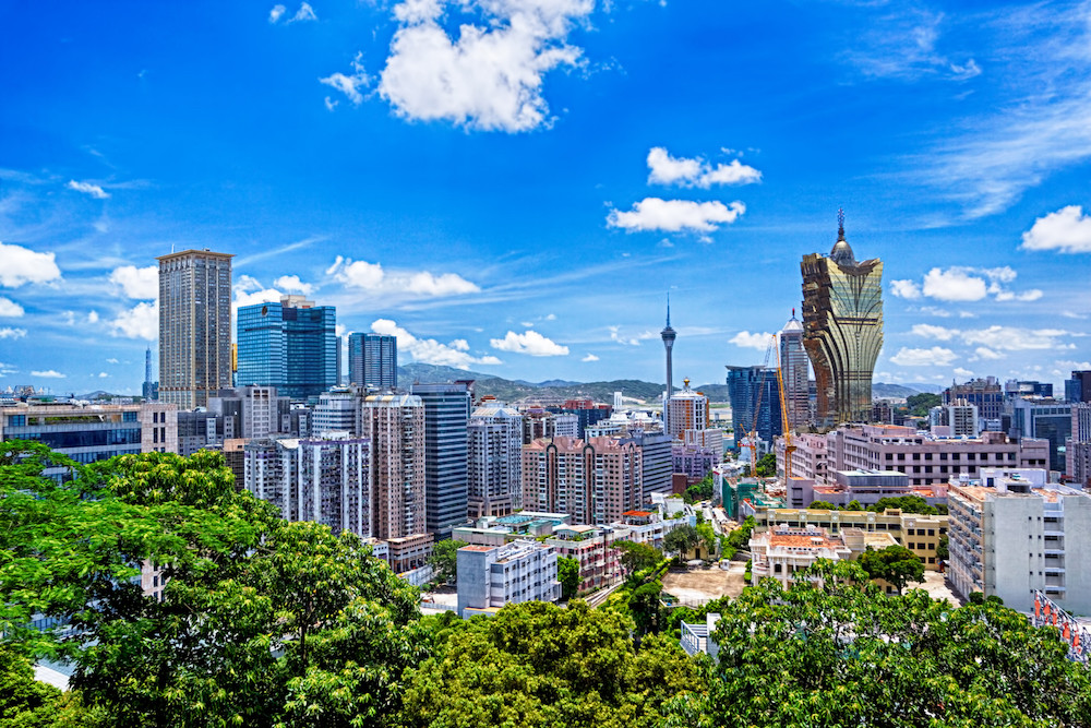 澳门半岛城市景观与酒店建筑