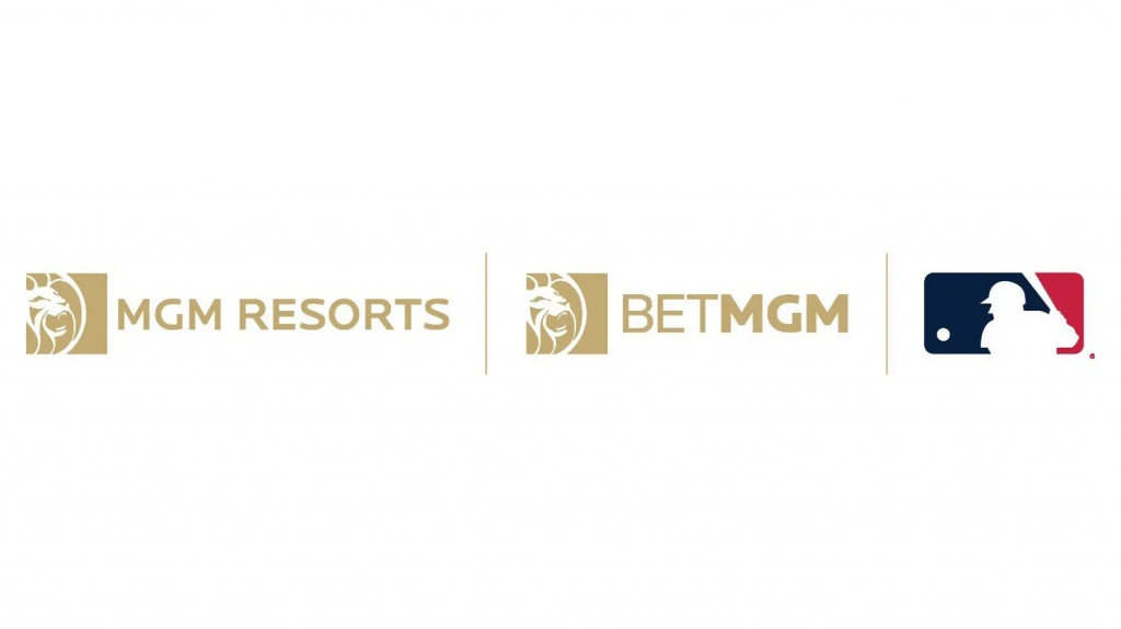 美高梅度假村、BetMGM与美国职业棒球大联盟品牌标志并列展示续约合作