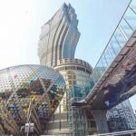 澳门新葡京与周边综合度假村建筑景观