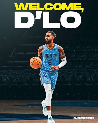 灰熊欢迎丹吉洛·拉塞尔加盟的球员合成海报